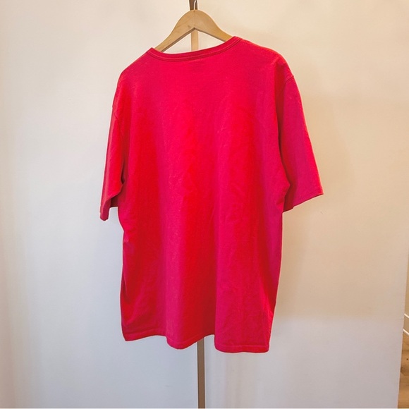 Champion Men's 2XL Vintage Red T-Shirt Embroidered Big Logo Graphic Print - Picture 9 of 10